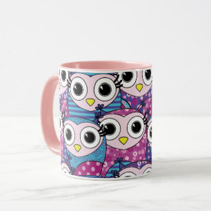 Tasse für niedliches Owl-Muster