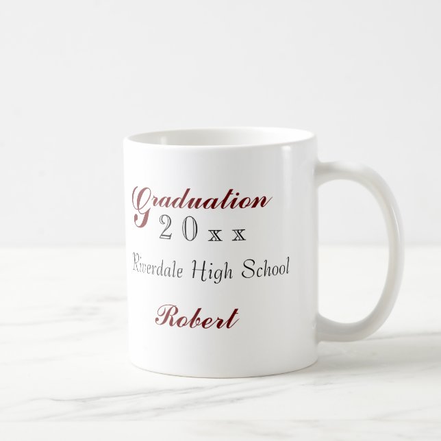 Tasse für personalisierte Abschluss (Rechts)