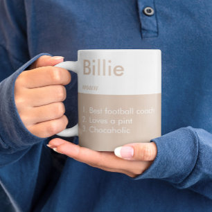 Tasse für personalisierte Definition   Individuell