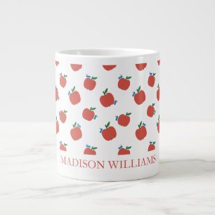 Tasse für personalisierte Lehrkräfte Red Apple P