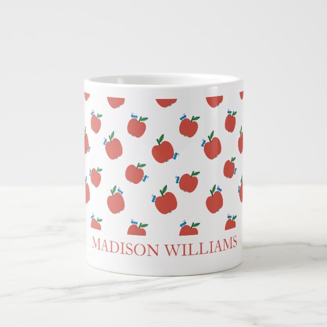 Tasse für personalisierte Lehrkräfte | Red Apple P (Vorderseite)