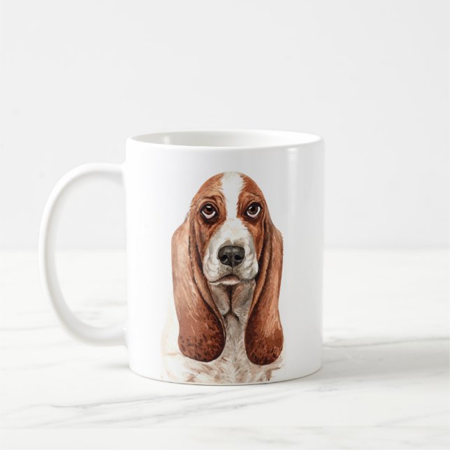 Tasse für personalisierte Wasserfarbenbasen (Links)