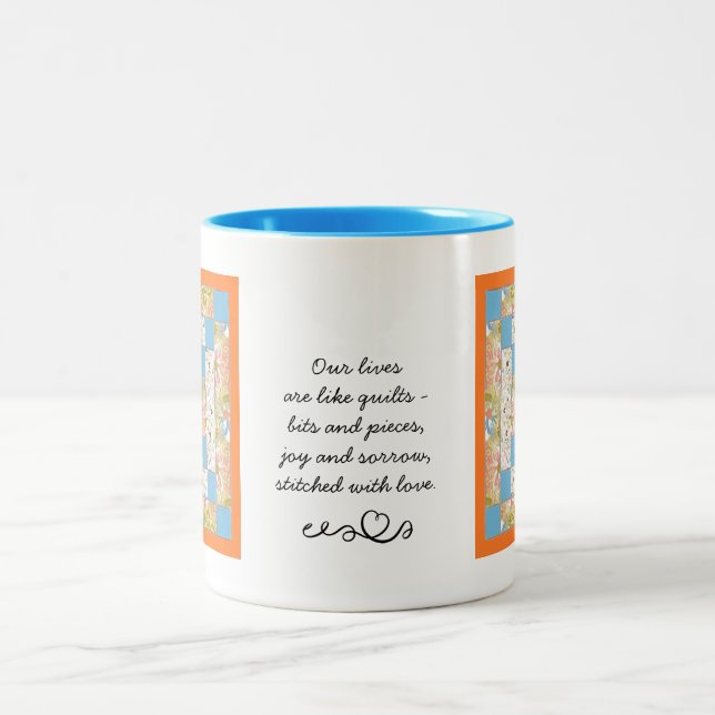 Tasse für Quilters Patchwork-Quote (Mittel)