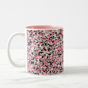 Tasse für rosa und grüne Camouflage