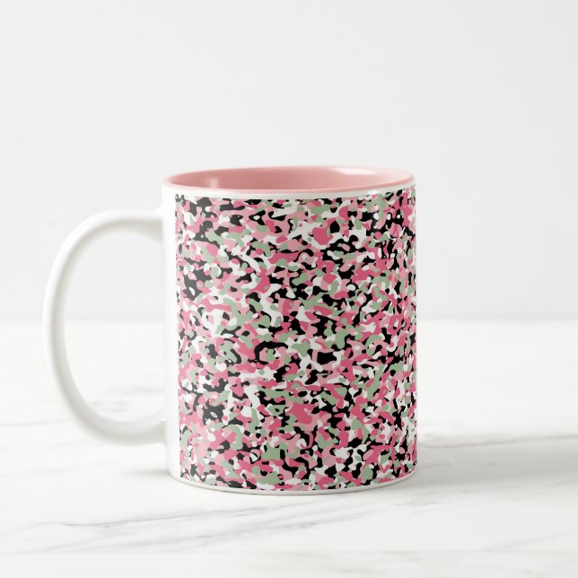 Tasse für rosa und grüne Camouflage (Links)