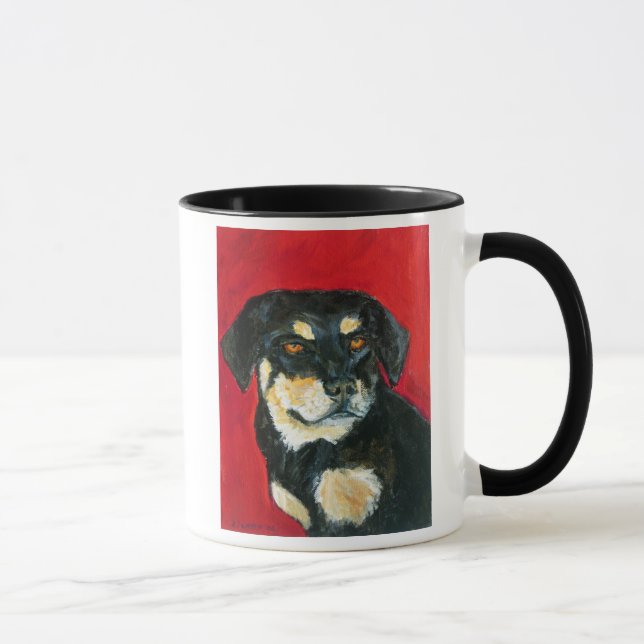 Tasse für rote und grüne Hunde (Rechts)