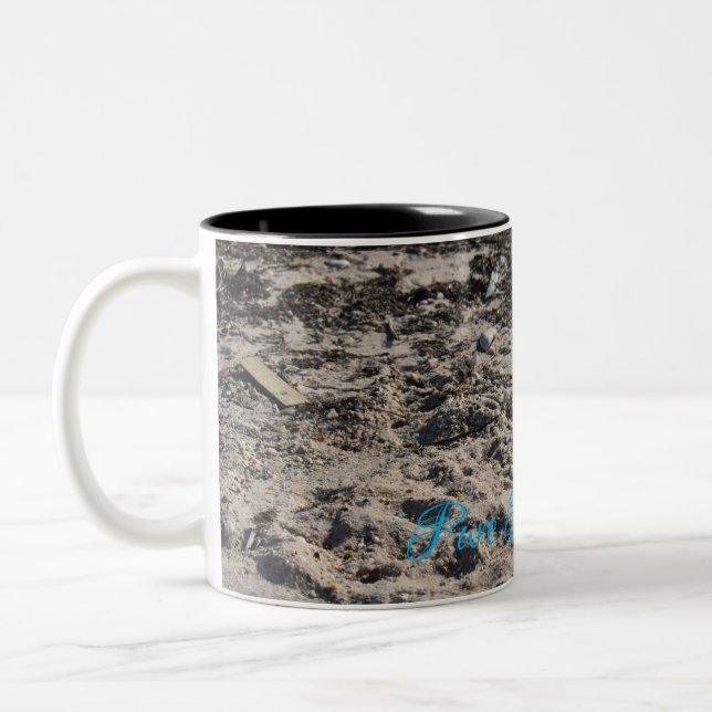 Tasse für Sandstrand (Links)