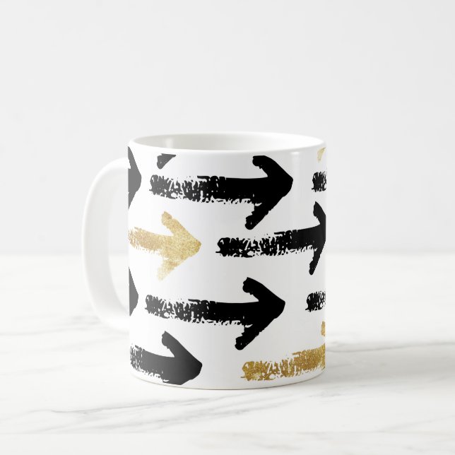 Tasse für Schwarz und Gold (Vorderseite Links)