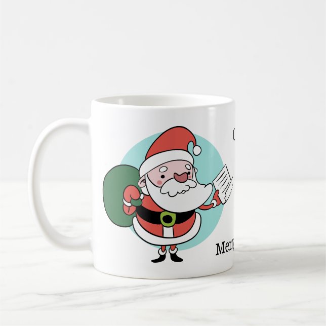 Tasse für Sondertexte von Santa & Mrs. Claus (Links)