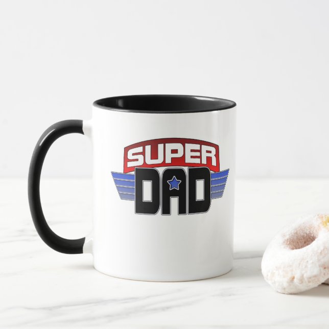 Tasse für Super-Vater (Mit Donut)