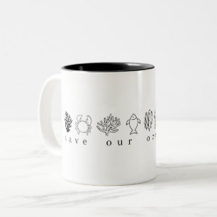 Tasse für unsere Ozeane Gerettet: Fischkrebs, Qua