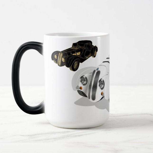 Tasse für Vintage Car-Grafik (Links)
