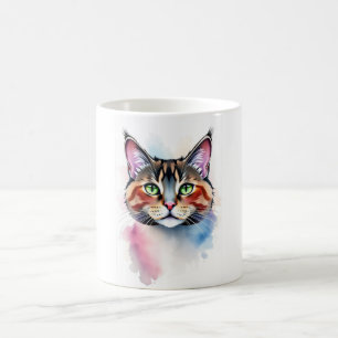 Tasse für Wasserfarben - Künstlerische Felin Lover