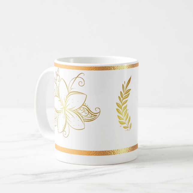 Tasse für Weißer Goldmedaille (Vorderseite Links)