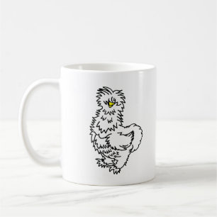 Tasse für Weißes Silkie-Hühnchen