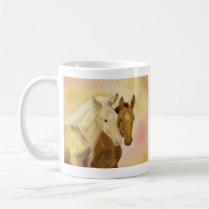 Tasse für zwei Fohlen