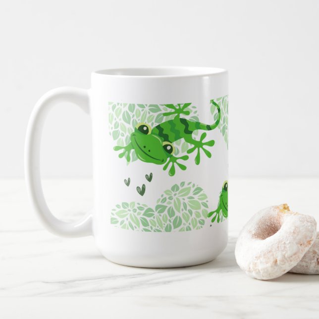 Tasse Gecko Hearts (Mit Donut)