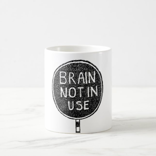 Tasse "Gehirn nicht im Einsatz" (Mittel)