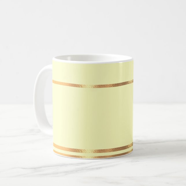 Tasse Gelb und Gold (Vorderseite Links)