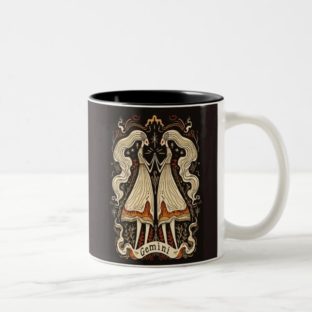 Tasse Gemini Celestial Zodiac Art (Rechts)