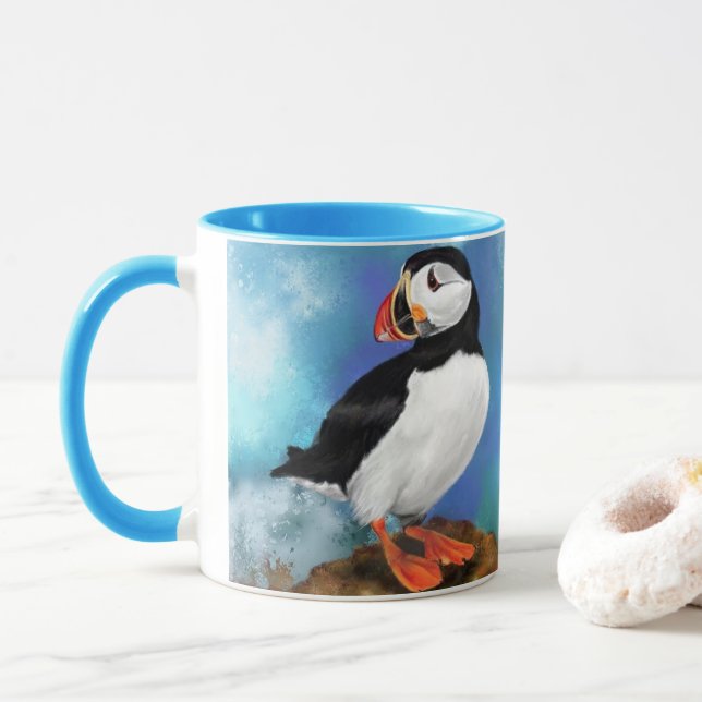 Tasse-Geschenk für Papageien Tasse (Mit Donut)