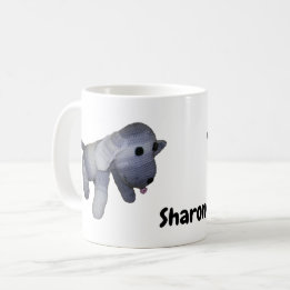 Tasse - gestreifte Hundoll mit Name