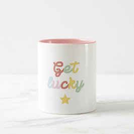 Tasse Get lucky mit Stern