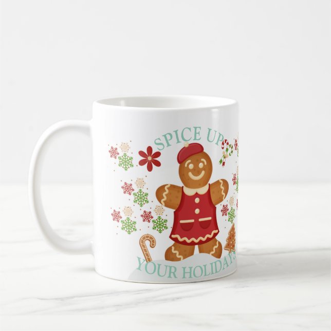 Tasse Gingerbrot - Gemütlicher Winter-Feiertagsfes (Links)