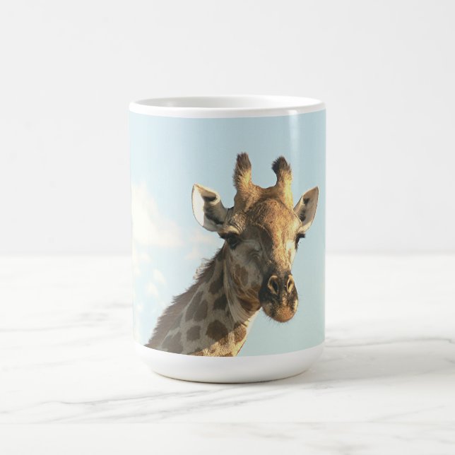 Tasse, Giraffe, "Ich bin bereit für mein Nah-Up" Kaffeetasse (Mittel)