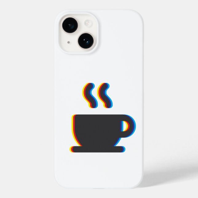 Tasse Glitch Case-Mate iPhone Hülle (Rückseite)
