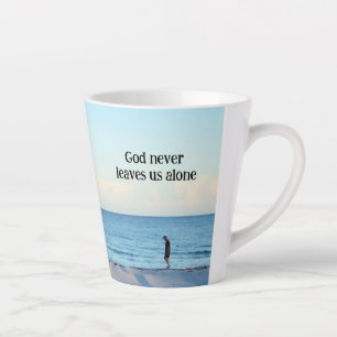 Tasse "Gott verlässt uns nie allein"