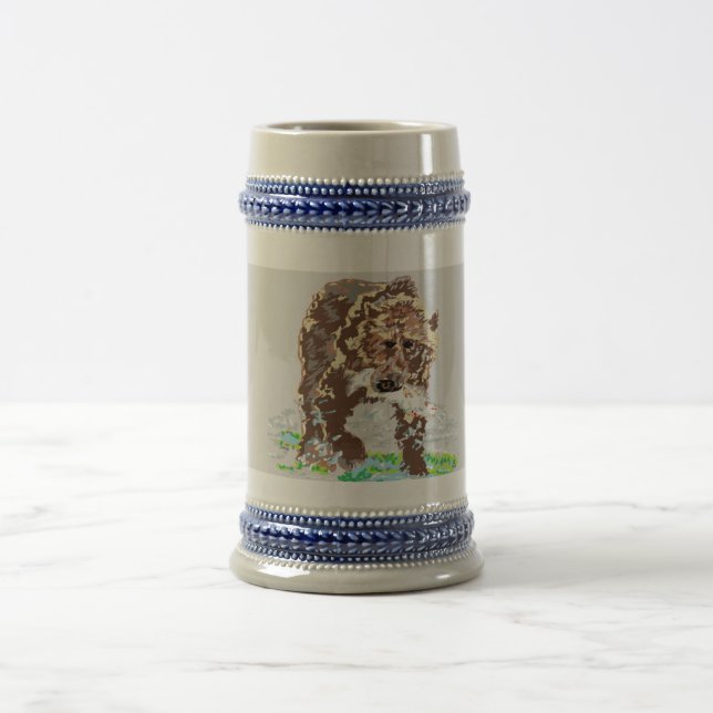 Tasse: Grizzlybär Bierglas (Mittel)