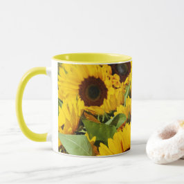 Tasse Große gelbe Sonnenblumen