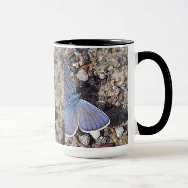 Tasse grosser blauer Schmetterling (Rechts)