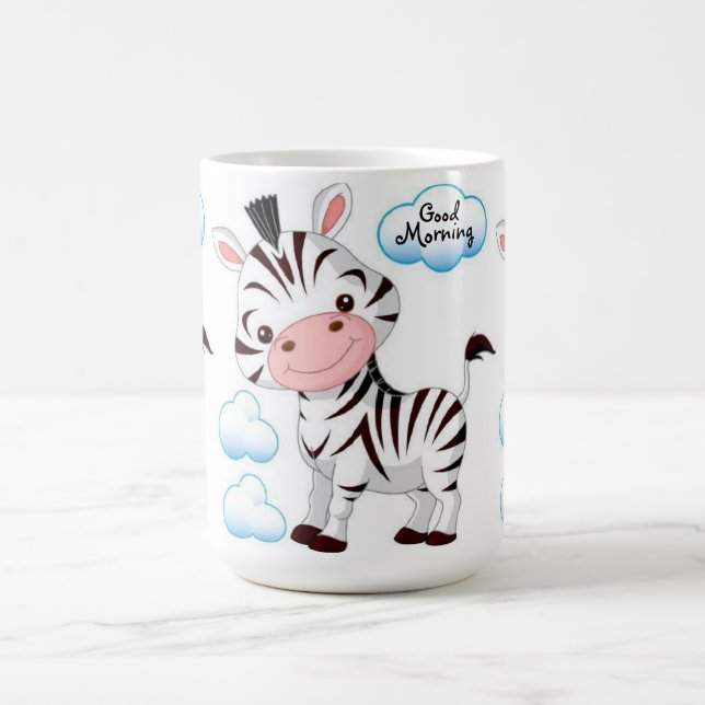 Tasse/Guten Morgen Zebra Kaffeetasse (Mittel)
