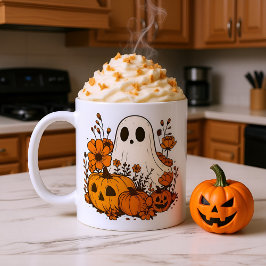 Tasse Halloween-Blumencup im Ghost-Kern