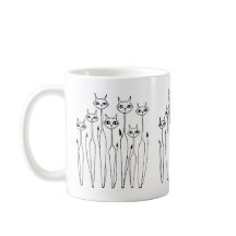 Tasse (handgezeichnet Katzen)
