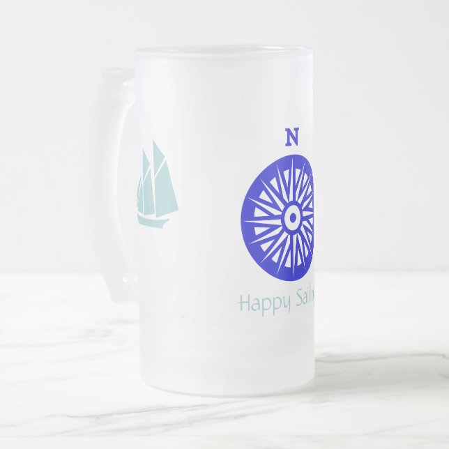 Tasse - Happy Sailing (Vorderseite Links)