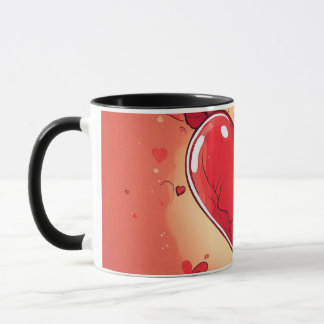 #Tasse #heart print Tasse "Liebe in Every Sip: Her