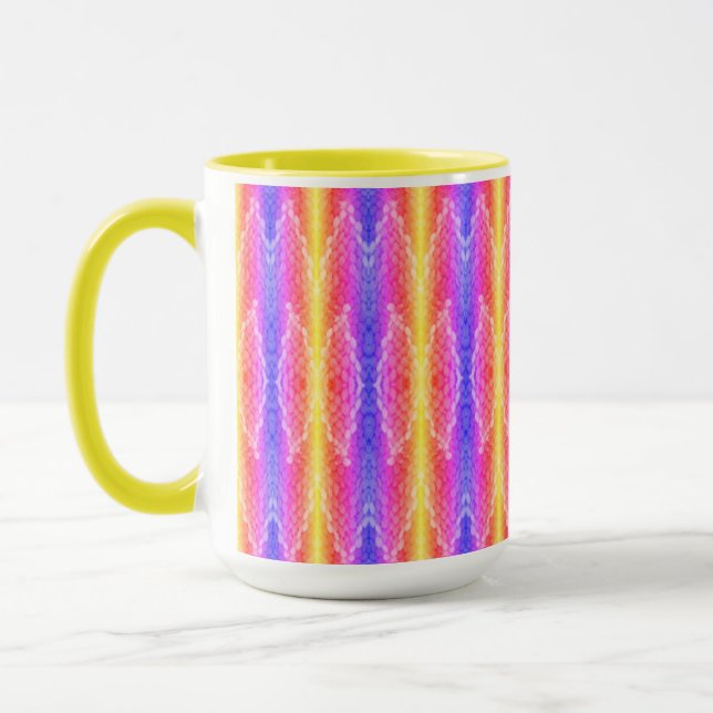 Tasse - Helle Pastelle Weave (Links)