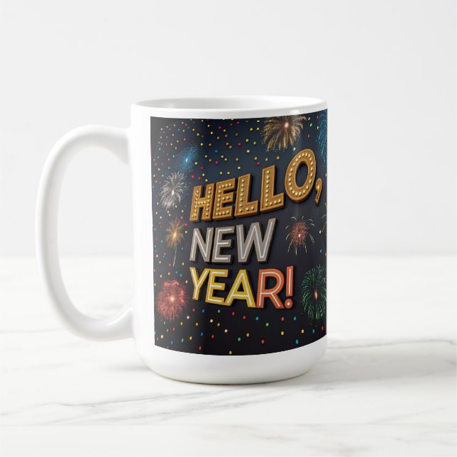 Tasse Hello New Year Tasse - Start 2025 mit Style. (Links)