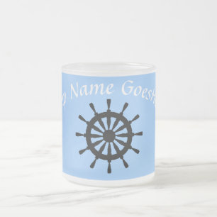 Tasse - Helm mit kurvenhaltigem Text