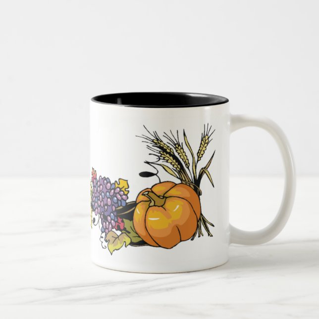 Tasse - Herbst-Kürbis (Rechts)