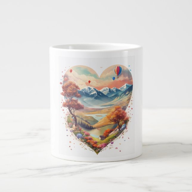 Tasse: Herz der Highlands Jumbo-Tasse (Vorderseite)
