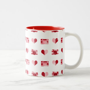 Tasse "Herz und Kameras"