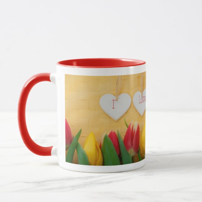 Tasse Herz und Tulips (Links)