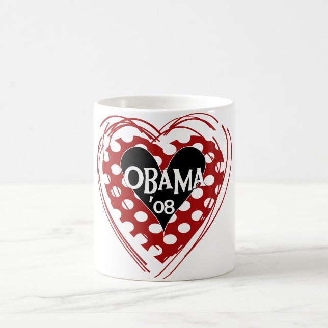 Tasse HerzObama 08 (Mittel)