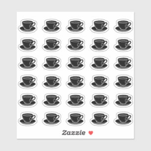 Tasse Hochzeitsfeier Platzkarte Menü Getränkewahl Aufkleber