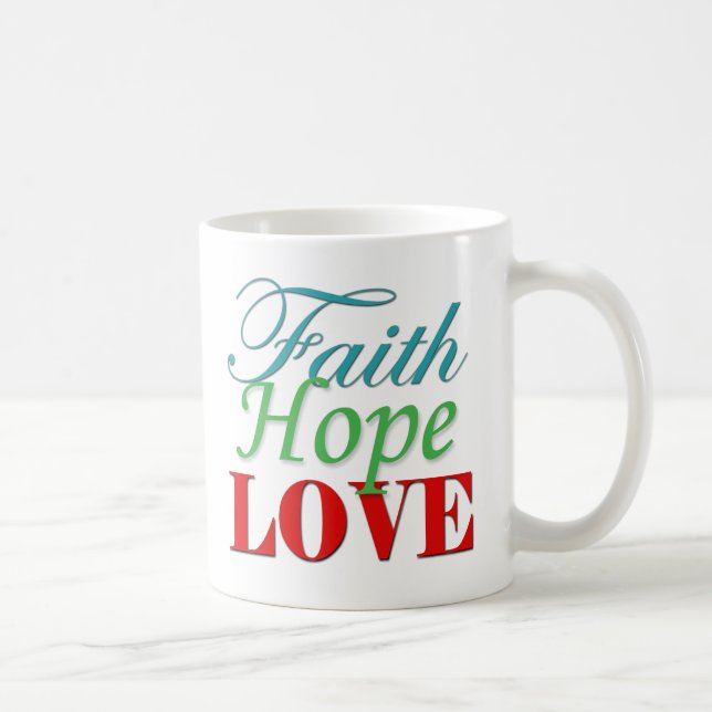 Tasse "Hoffnung und Liebe" (Rechts)