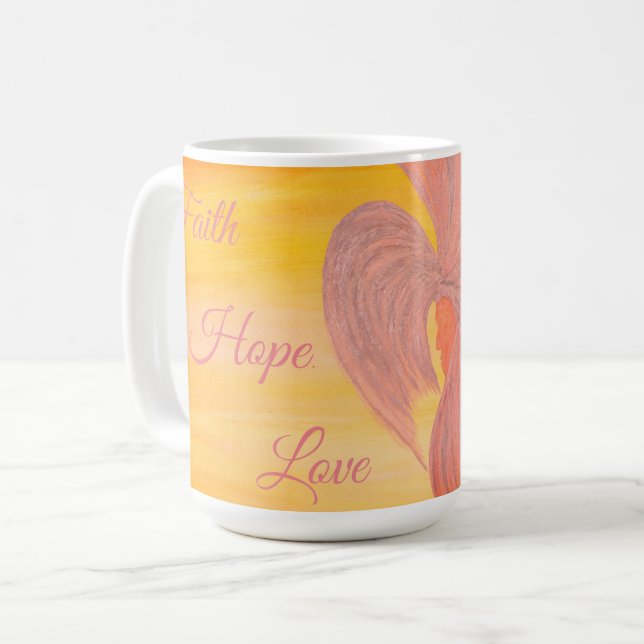 Tasse - "Hoffnungsvoll" von All Joy Art (Vorderseite Links)